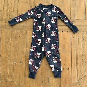 Hanna andersson peanuts valentine snoopy pajamas 0-3 months